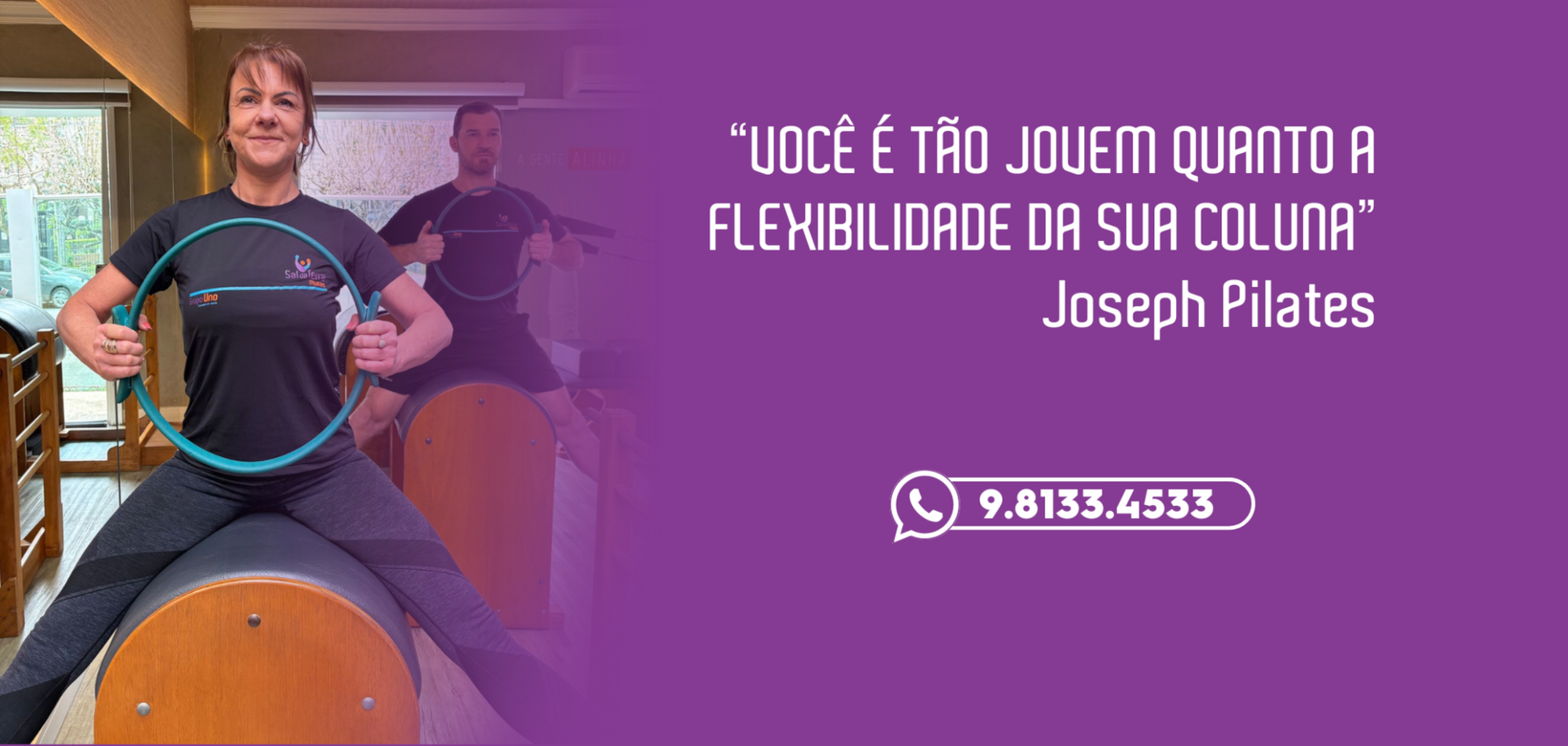 voce é tao jovem quanto a flexibilidade da sua coluna